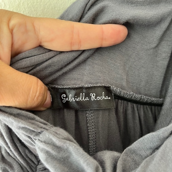 Gabriella Rocha Sz XS Tall Strapless Tube Maxi Stretch Dress Pullover Gray - Picture 5 of 5